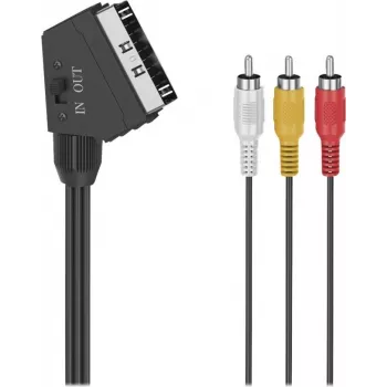 Hama Classic Line SCART 3 RCA audio-/videokaapeli, 1,5 m, musta 00305015