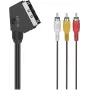 Hama Classic Line SCART 3 RCA audio-/videokaapeli, 1,5 m, musta 00305015