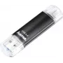 Hama Laeta Twin USB-muistitikku 128 GB, USB Type-A & Micro-USB, USB 3.2 Gen 1, musta 00181099