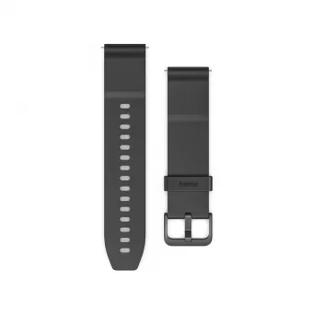 Hama NFC-maksuranneke, lähimaksu, kellolle/älykellolle, 20 mm, musta 00178657