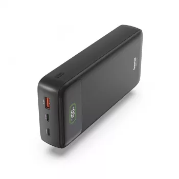 Hama Power Pack PD27-W65 27000mAh varavirtalähde, 2x USB-C, USB-A, Quick Charge, musta 00201781