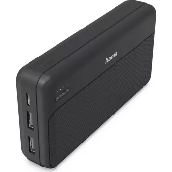 Hama Power Pack Pocket 20 20000 mAh 2x USB-A antrasiitti