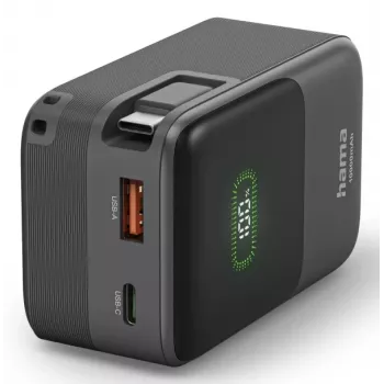 Hama Power Pack Roll Up 10000mAh USB-C PD 20W pikalataus varavirtalähde musta 00201784