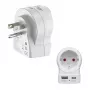 Hama matkasovitin EU–US 1x USB-A USB-C P - kaapeli - digitaali/data