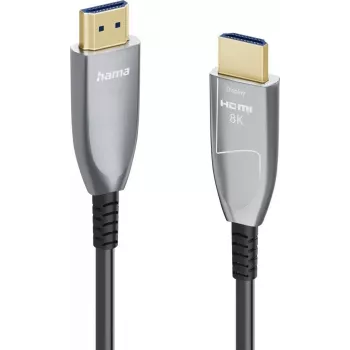 Hama Ultra High Speed HDMI Active Optical kaapeli, 8K, 10 m, alumiini, sertifioitu 00202035