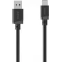 Hama USB-A - USB-C -kaapeli, 0,5 m, musta (00201818)