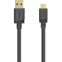 Hama USB-C-kaapeli, USB-A - USB-C, USB 3.2 Gen1, 5 Gbit/s, 0,25 m, musta 00202004