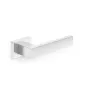 HANDLE DOOR CUBE RT CHROME - ovenkahvasarja sinkkiseoksesta kiillotetulla kromilla, neliömäisellä peitelevyllä, vaihdettava sisäoviin, peitelevy 52x52 mm, kahva 130 mm