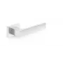 HANDLE DOOR CUBE RT CHROME - ovenkahvasarja sinkkiseoksesta kiillotetulla kromilla, neliömäisellä peitelevyllä, vaihdettava sisäoviin, peitelevy 52x52 mm, kahva 130 mm