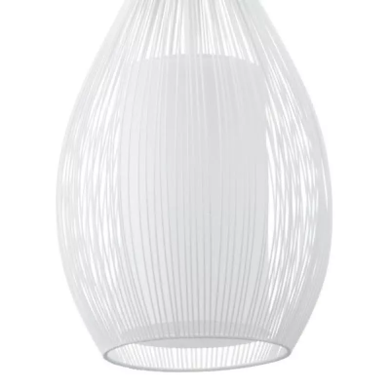Riippuvalaisin E27 Glo Razoni 19 cm valkoinen