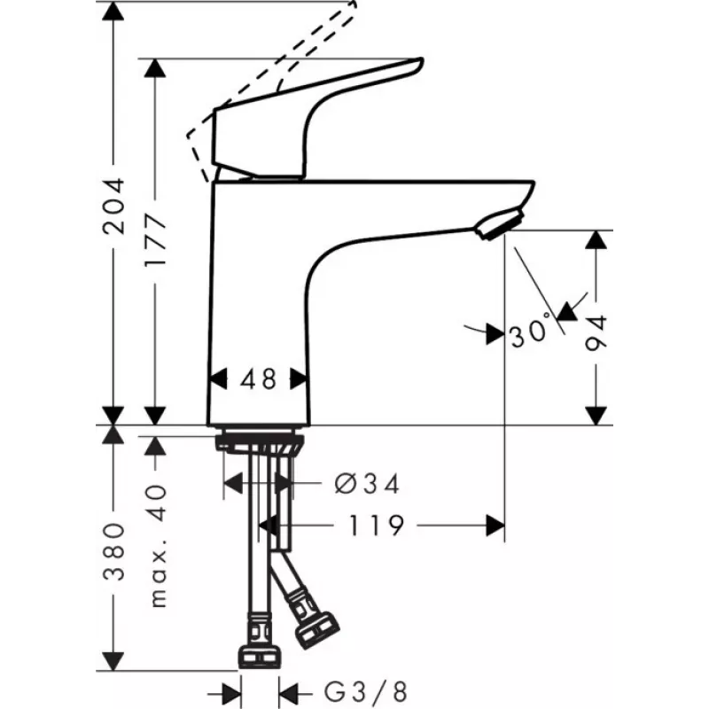 Hansgrohe Focus kromi