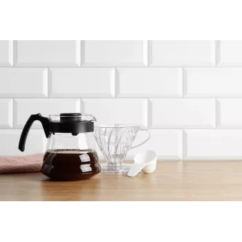 HARIO V60-01 muovinen kahvisuodatin, kirkas, 1-2 kupille