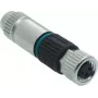 HARTING M8 kojerasia 3-napainen Harax Quick-Lock liitin, suora, IP67, 60V/4A, IDC-liitäntä 21021512305