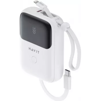 Havit PB5215 varavirtalähde 10000mAh valkoinen