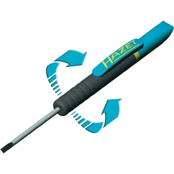 HAZET 805C-25 pistetalttaruuvisin 0,8 x 4,0 mm, 25 mm terä, ergonominen monikomponenttikahva, DIN ISO 2380-1