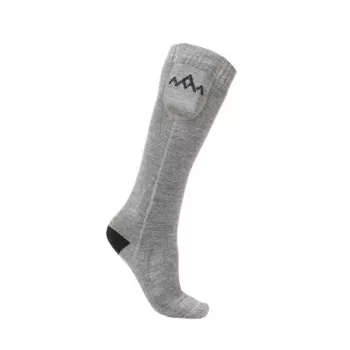HeatX Everyday lämpösukat paristoilla, koko M, musta/harmaa
