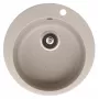 HELIKA allas Clarus SR100-110W graniittikomposiitti keittiöallas musta 780x500mm