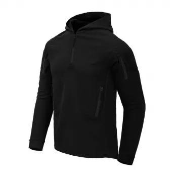 Helikon-Tex Tactical Hoodie - musta - kevyt, hengittävä, kosteutta siirtävä urbaani taktinen huppari YKK-vetoketjuilla