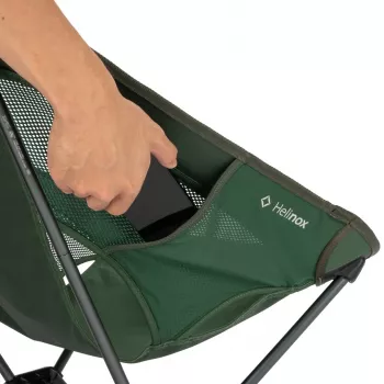 Helinox Chair One (re) taittuva retkituoli - metsänvihreä, kierrätetty 600D polyesteri, DAC alumiinirunko, 145 kg kantavuus
