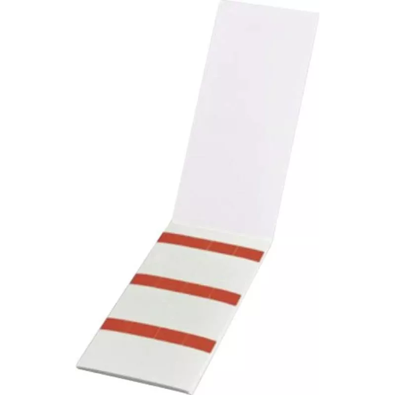 HellermannTyton HELASIGN itselaminoituvat kaapelimerkintätarrat, punainen/läpinäkyvä, 19 x 38 mm, 60 tarraa (10 arkkia, 6/arkki), PVC 598-31402