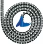 HellermannTyton HWPP25L2 kaapelispiraaliletku - 2 m, 25 mm, musta, polypropeeni (PP)