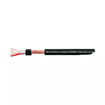 HELUKABEL HELU LIGHT DMX-kaapeli 2x0,34 mm² musta AES/EBU digitaalinen audiokaapeli 400032