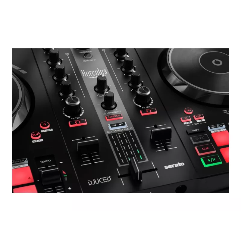 Hercules DJ Essentials -paketti DJControl Inpulse 200:lla, DJMonitor 32 -kaiuttimilla ja HDP DJ45 -kuulokkeilla