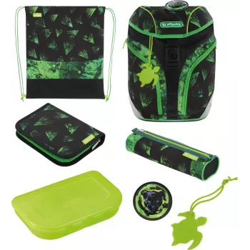 Herlitz alakoulun reppu SoftLight Plus Greenline Explorer