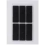HERMA 15187 itseliimautuvat suorakaiteen muotoiset tarrat musta 100 x 150 mm, 6 kpl:n pakkaus