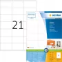 HERMA Premium 4634 pysyvästi tarttuvat mattalaminoidut paperitarrat, valkoinen, 70 x 41 mm, 4200 tarraa (200 arkkia x 21)