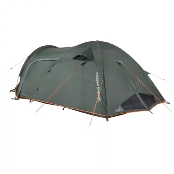 High Peak Kira 4.1 kupoliteltta (tummanvihreä/harmaa, tunneliesiteltta, Climate Protection 80)