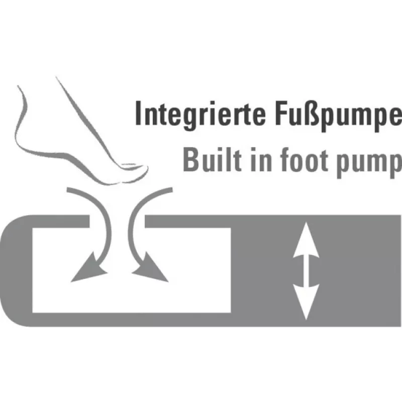 High Peak yksittäinen ilmapatja Comfort Plus 40023 (tummansininen/harmaa)