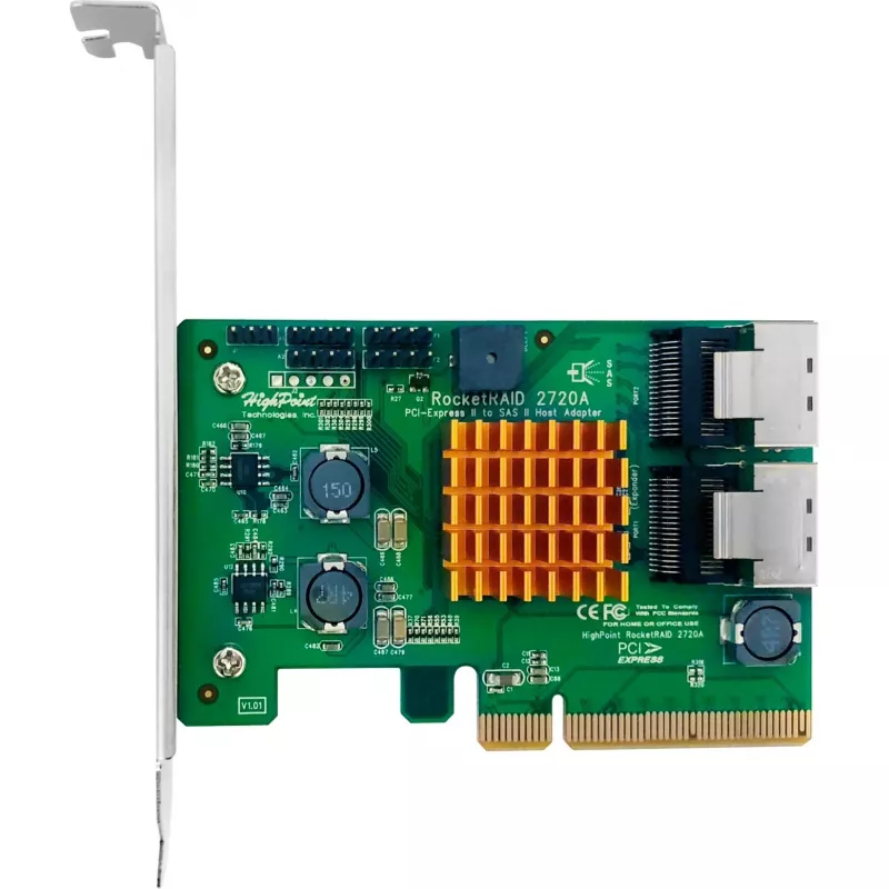 HIGHPOINT RocketRAID 2720A PCIe 2.0 x8 SAS/SATA 6Gb/s RAID-ohjain