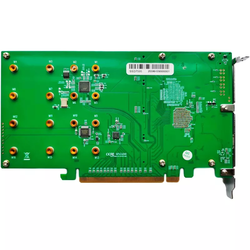 HighPoint SSD7505 PCIe 4.0 NVMe RAID-ohjain, 4x M.2 SSD