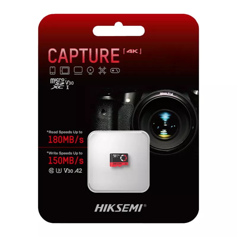 Hiksemi Capture V30 64GB microSDXC -muistikortti (ilman sovitinta)