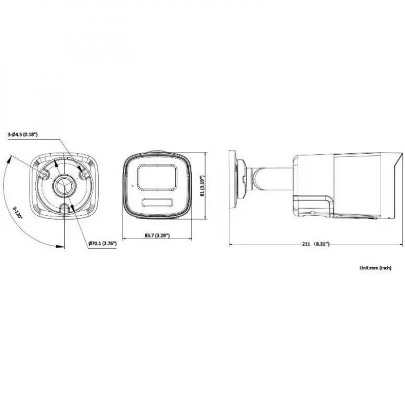 Hikvision DS-2CD1T47G2H-LIUF/SL 2.8mm 4MP IP-kamera