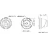 Hikvision DS-2CD2343G2-LI2U(2.8mm) 4MP turret IP-kamera, Live-Guard, AcuSense, musta