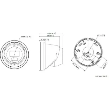 Hikvision DS-2CD2366G2H-IU 2,8mm 6MP AcuSense turret IP-kamera musta