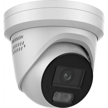 Hikvision DS-2CD2387G3-LIS2UY/SRB 8MP ulko-turret-kamera AcuSense-toiminnolla, 2.8mm objektiivi, kaksisuuntainen ääni, IP67, PoE