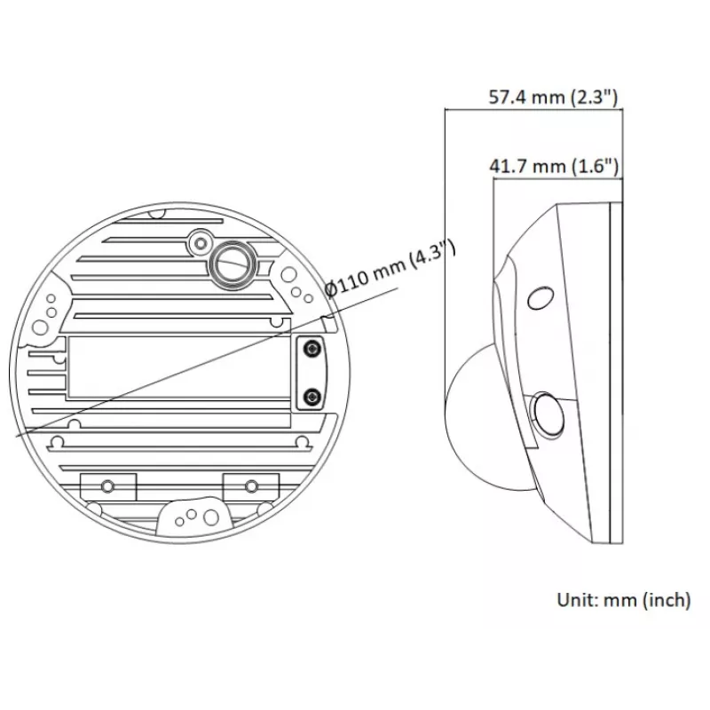 Hikvision DS-2CD2543G2-IWS 4MP AcuSense Wi-Fi IR kupolikamera (2.8mm)