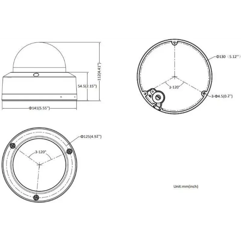 Hikvision DS-2CD2786G2H-IPTRZS 2,8-12 mm PL 8 MP dome IP-kamera AcuSense PTRZ varifokaalilinssillä