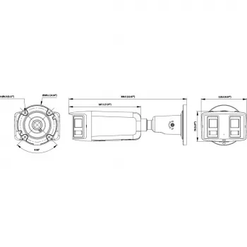 Hikvision DS-2CD2T167G3P-LIS2UY/SL (180°) 16MP panorama IP-kamera - ColorVu AcuSense