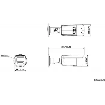 Hikvision DS-2CD2T63G2-4LI(2.8mm) 6 MP AcuSense bullet IP-kamera