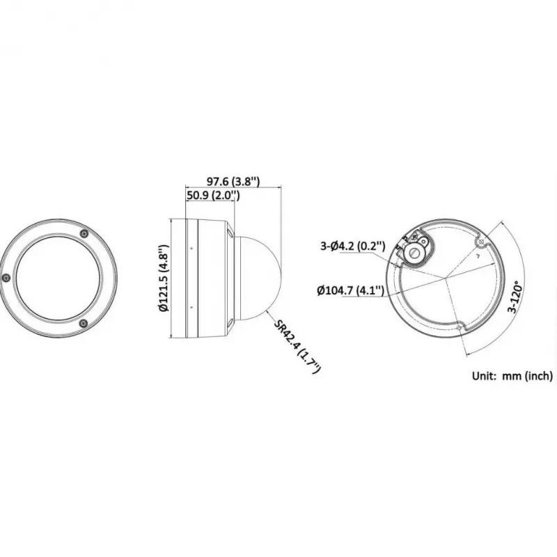 Hikvision DS-2CD3163G2-ISU 6MP ulkokupukamera AcuSense, 2,8-mm-objektiivi, IP67, IK10