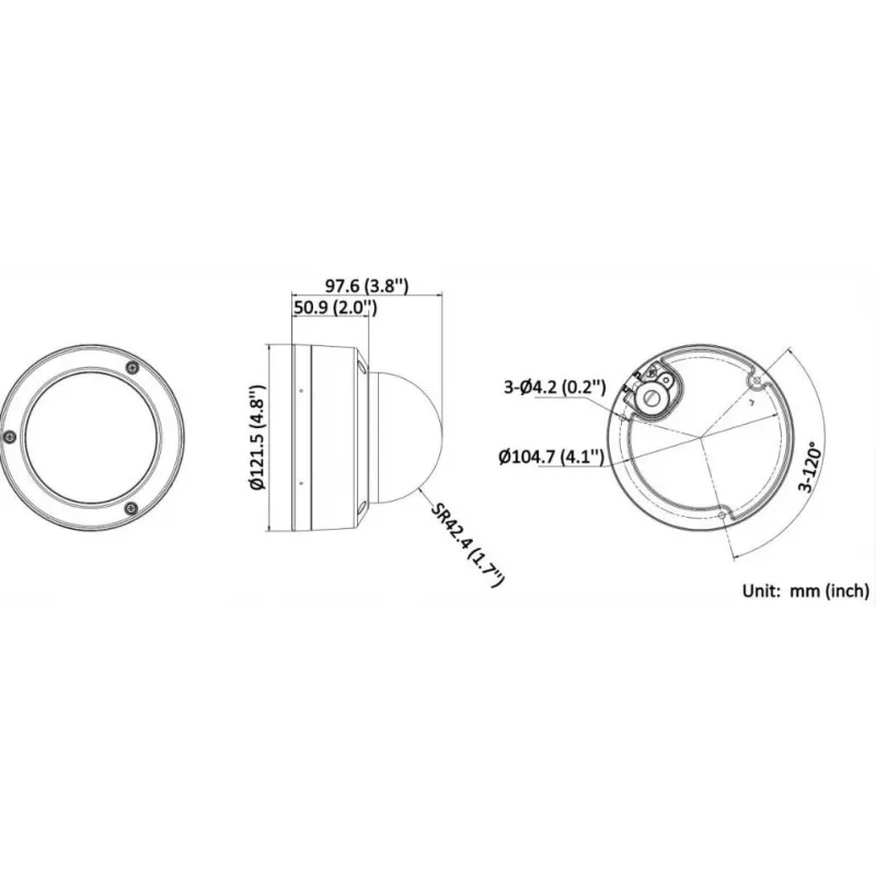 Hikvision DS-2CD3163G2-ISU 6MP ulkokupukamera AcuSense, 2,8-mm-objektiivi, IP67, IK10