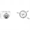 Hikvision DS-2CE76D0T-LPFS 2MP Turbo-HD turret-kamera (2,8 mm)