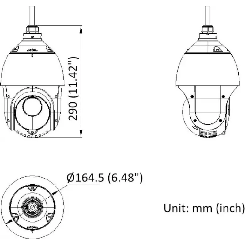 Hikvision DS-2DE4825IWG1-E 8MP 25x PTZ Dome IP-valvontakamera AcuSensella, 100m IR, PoE+