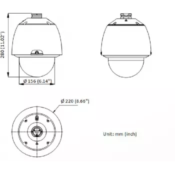 Hikvision DS-2DE5432WG1-E 4MP PTZ dome IP-valvontakamera, 32x optinen zoom, 150m IR, PoE+