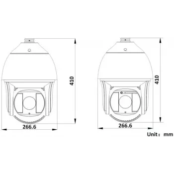 Hikvision DS-2DF8425IX-AELW(T5) 8MP 25x IR verkkopohjainen speed dome -kamera laserilla, DarkFighterX, 500m laserkantama