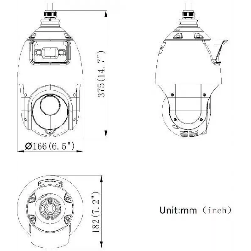 Hikvision DS-2SE4C425MWG-E(14F0) PL 4MP PanoVu kaksilinssinen PTZ-kamera AcuSense- ja ColorVu-tekniikalla